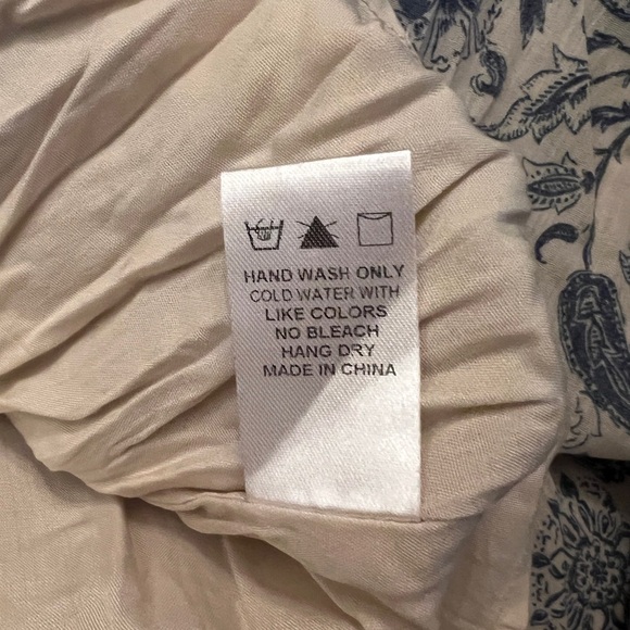 DRESS FORUM Floral Midi Tiered Halter Style/Strapless  Dress in Blue and Cream - Picture 11 of 13